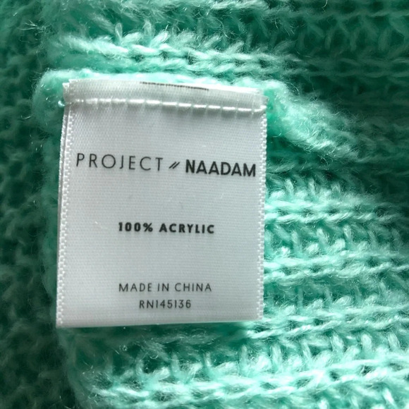 Project Naadam sweater mint green. Size S.  Cozy - Picture 5 of 5